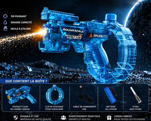 AquaRafale® Pistolet à eau électrique